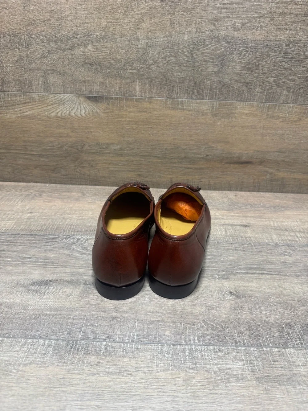 Magnanni Burgundy Tassel Leather Loafers